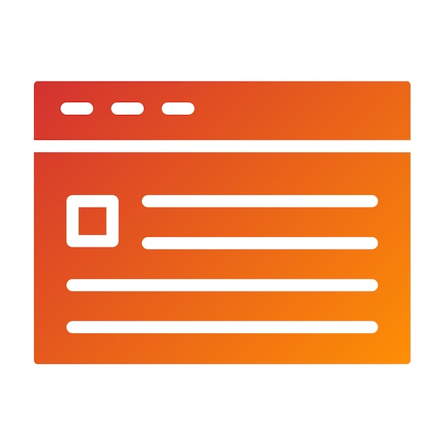 Diseño vectorial Estilo del icono de la página del producto