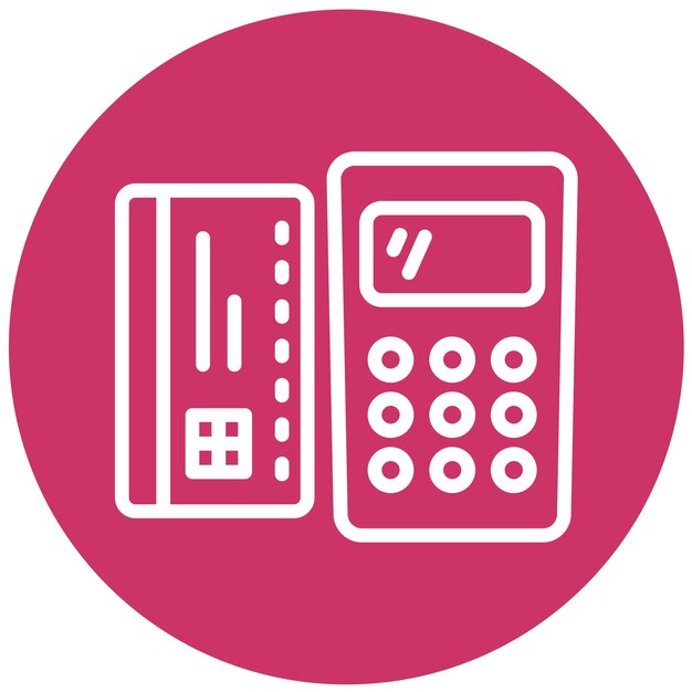 Diseño vectorial Estilo del icono de pago electrónico