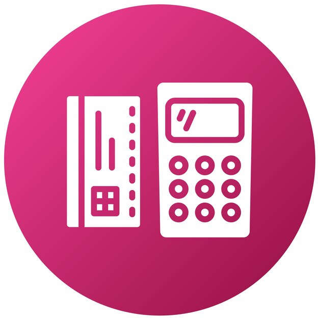 Diseño vectorial Estilo del icono de pago electrónico