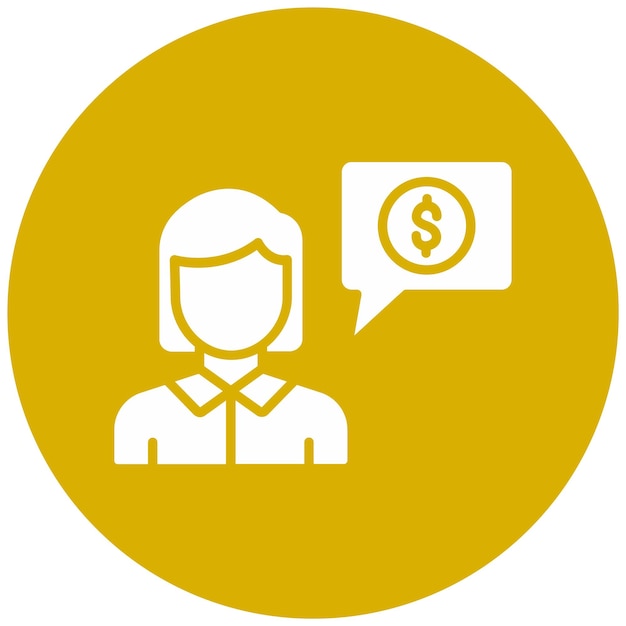 Diseño vectorial Estilo del icono de pago personal