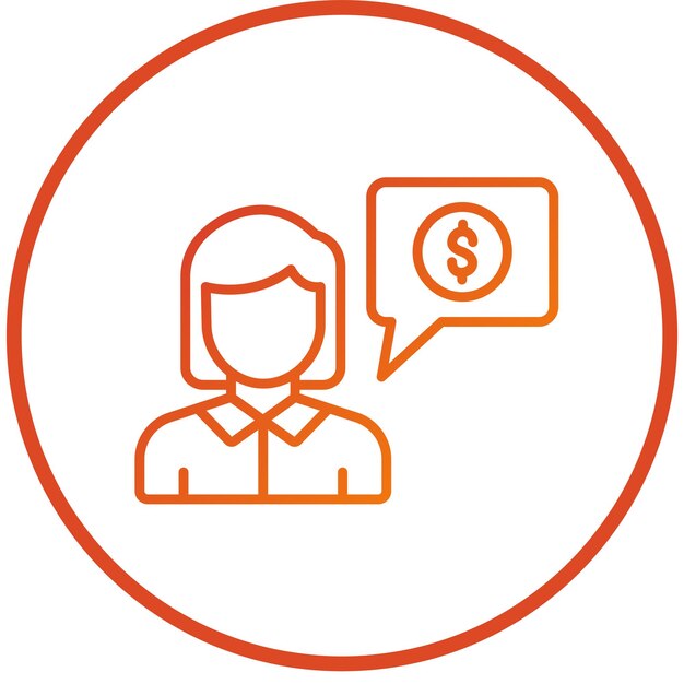 Diseño vectorial Estilo del icono de pago personal