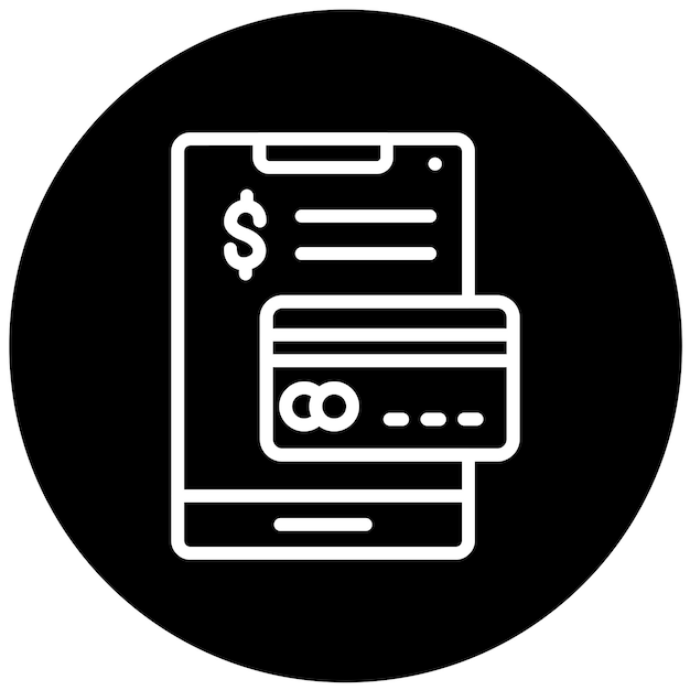 Diseño vectorial del estilo del icono de pago con tarjeta de crédito