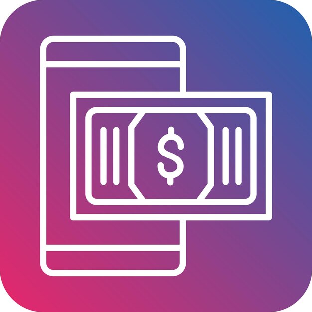Diseño vectorial Estilo del icono de pago