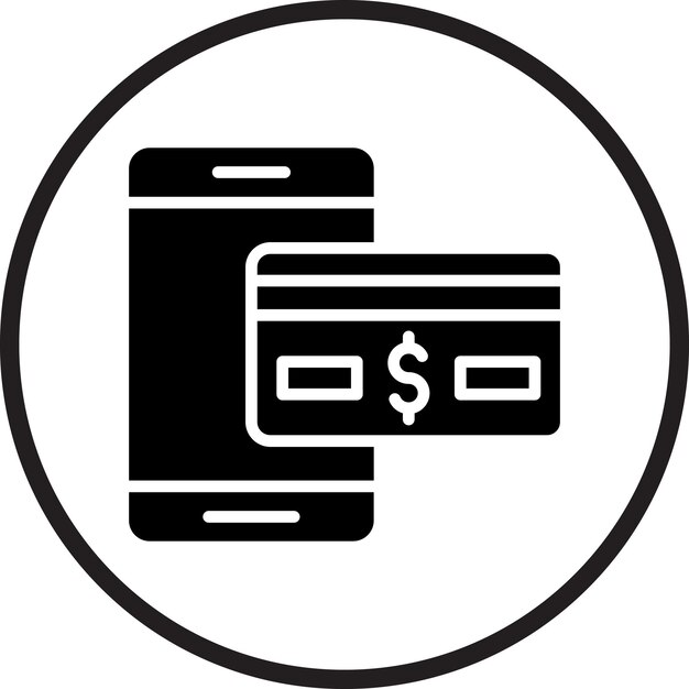 Diseño vectorial del estilo del icono de pago