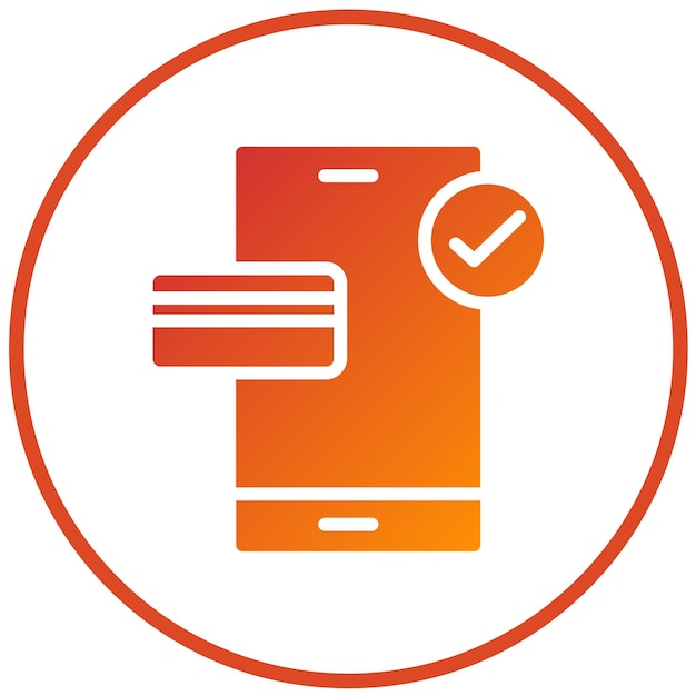 Diseño vectorial del estilo del icono de pago