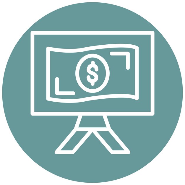 Diseño vectorial Estilo del icono de pago