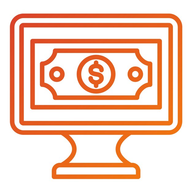 Diseño vectorial Estilo del icono de pago