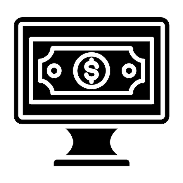 Diseño vectorial estilo del icono de pago