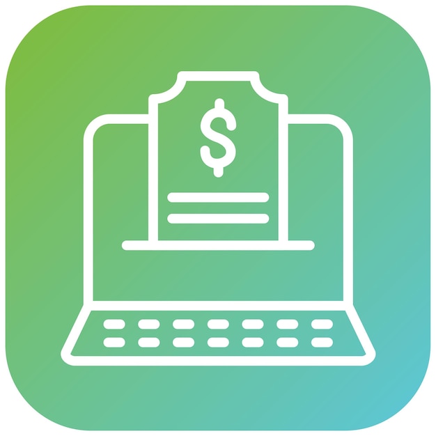 Diseño vectorial Estilo del icono de pago