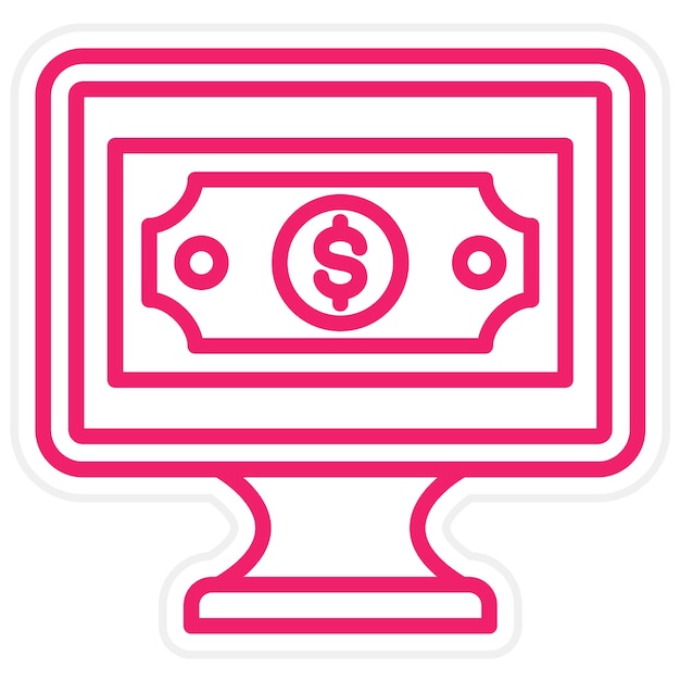 Diseño vectorial Estilo del icono de pago