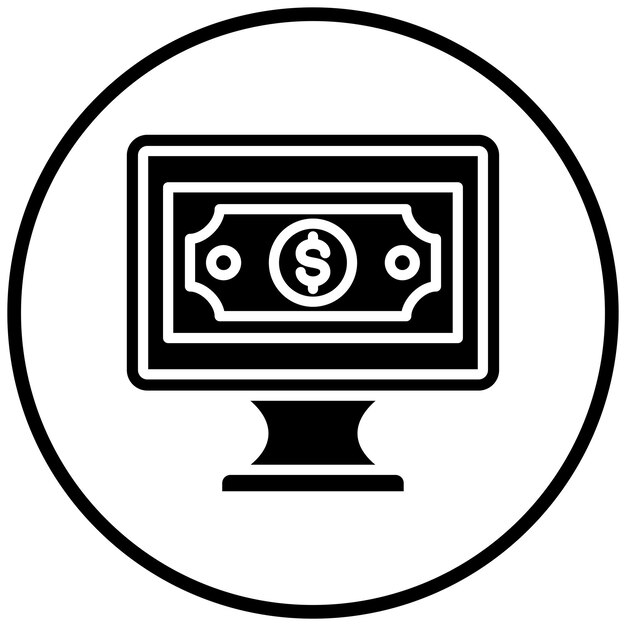 Diseño vectorial Estilo del icono de pago