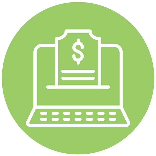Diseño vectorial Estilo del icono de pago