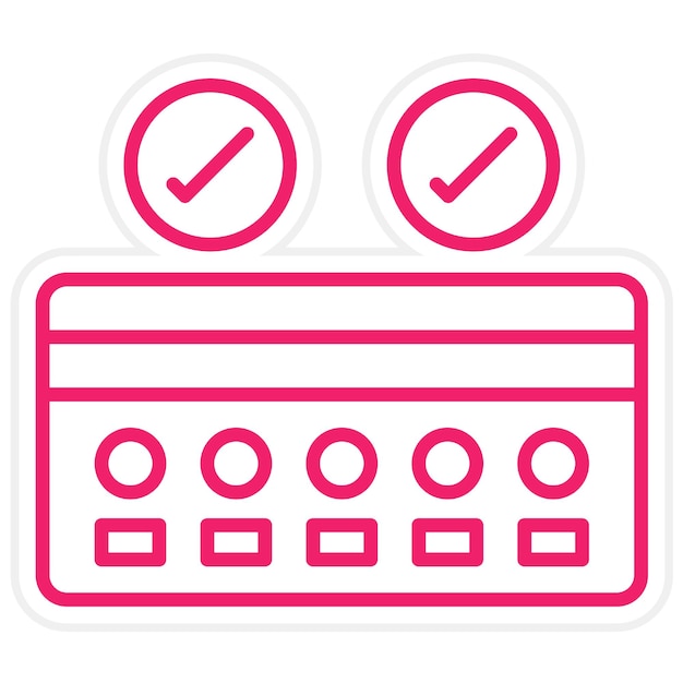 Diseño vectorial Estilo del icono de pagos con tarjeta