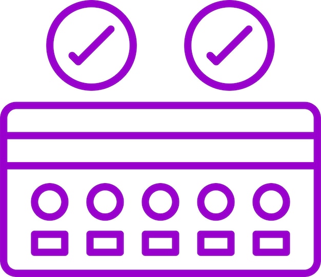 Diseño vectorial Estilo del icono de pagos con tarjeta