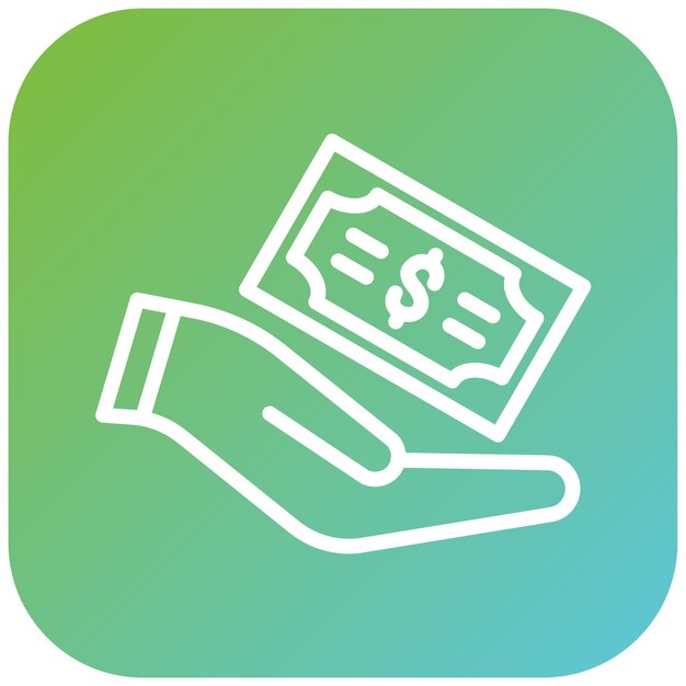 Diseño vectorial Estilo del icono de pagos