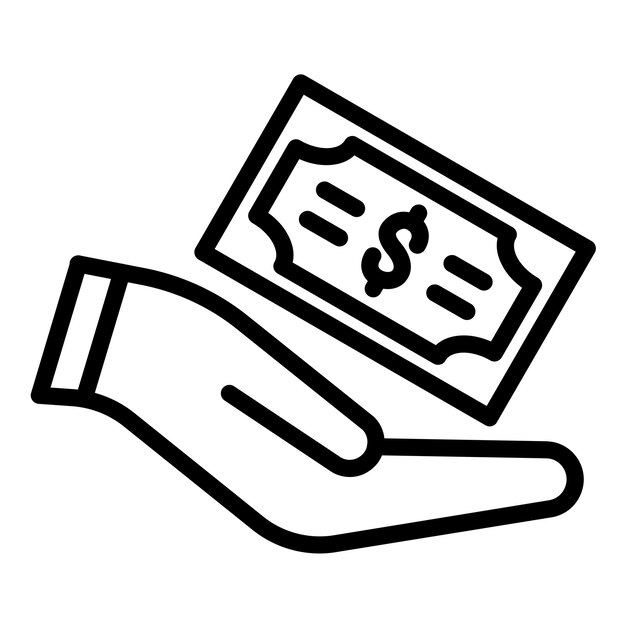 Diseño vectorial Estilo del icono de pagos