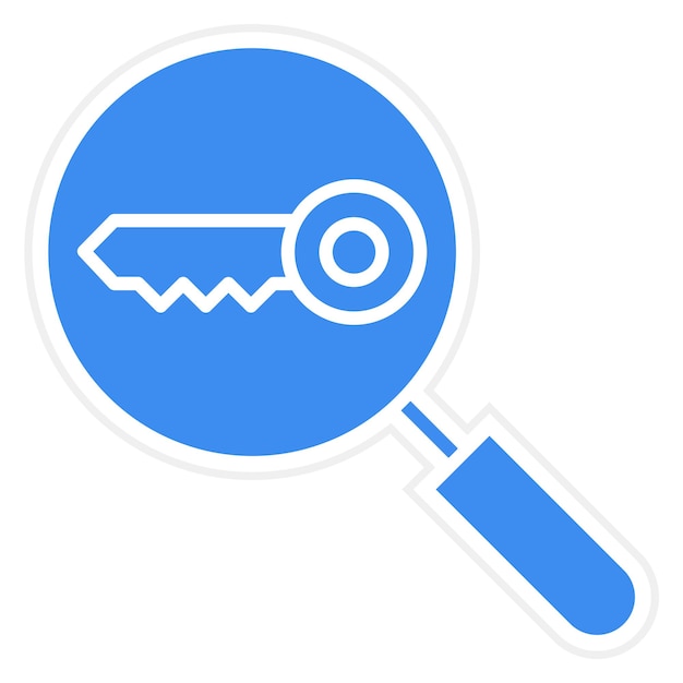 Diseño vectorial Estilo del icono de la palabra clave