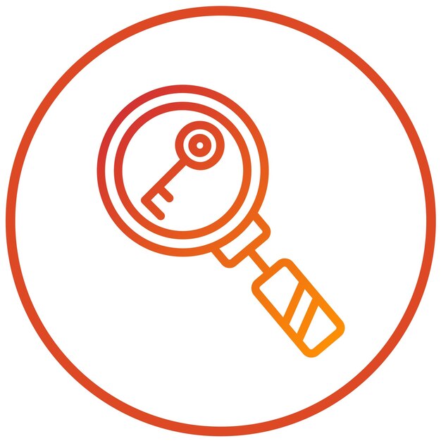 Diseño vectorial Estilo del icono de la palabra clave