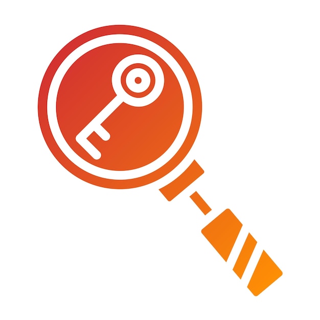 Diseño vectorial Estilo del icono de la palabra clave