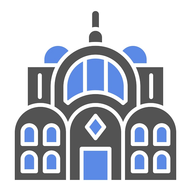 Diseño vectorial Estilo de icono del Palacio del Desierto
