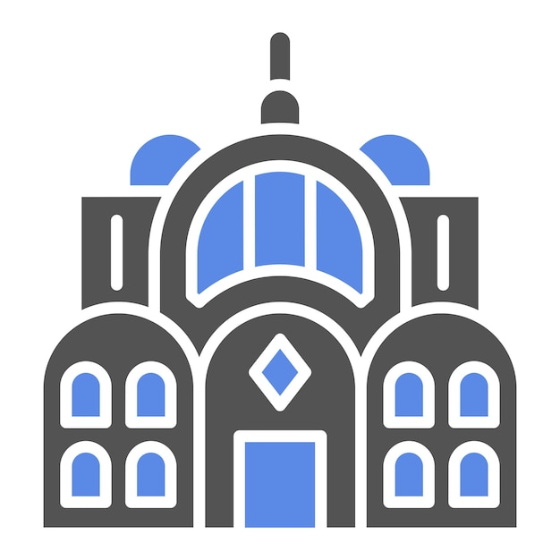 Diseño vectorial Estilo de icono del Palacio del Desierto