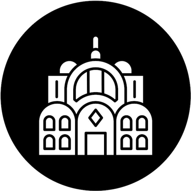 Diseño vectorial Estilo de icono del Palacio del Desierto