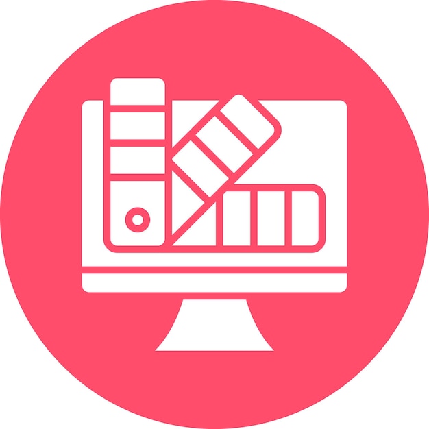 Diseño vectorial Estilo del icono de la paleta de colores