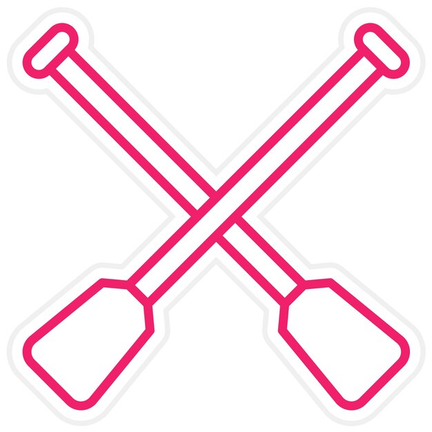 Diseño vectorial estilo de icono de paletas