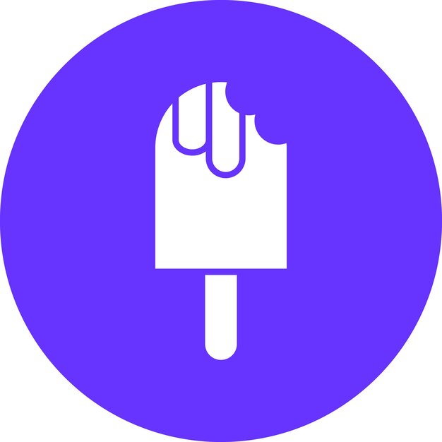 Diseño vectorial del estilo del icono de la palomita