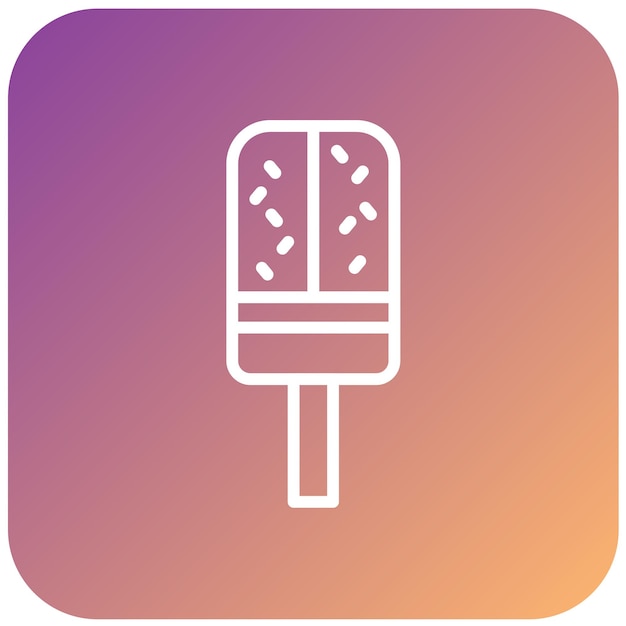 Diseño vectorial del estilo del icono de la palomita