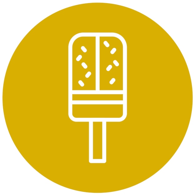 Diseño vectorial del estilo del icono de la palomita