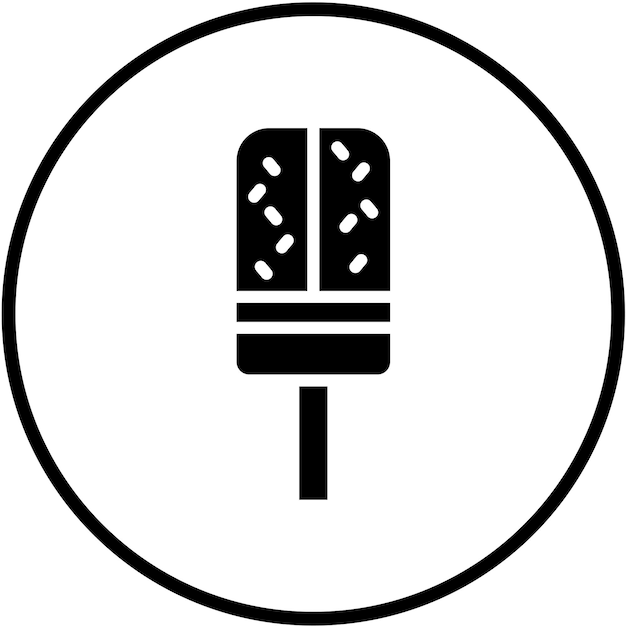 Diseño vectorial del estilo del icono de la palomita