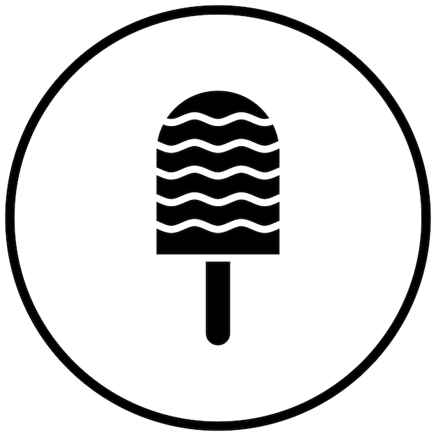 Diseño vectorial del estilo del icono de la palomita