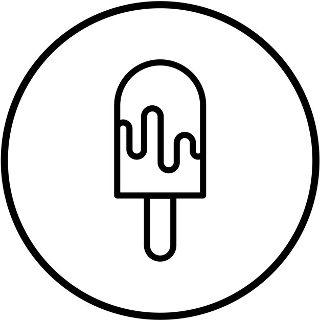 Diseño vectorial del estilo del icono de la palomita