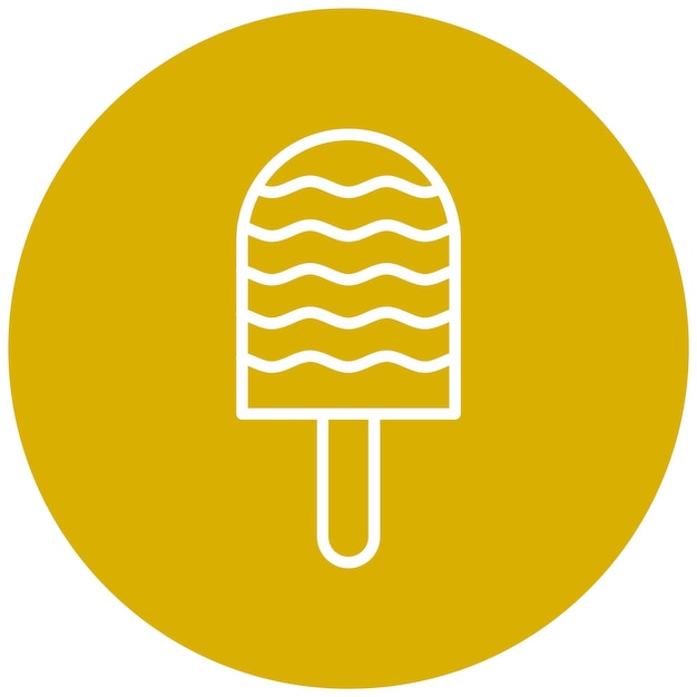 Diseño vectorial del estilo del icono de la palomita