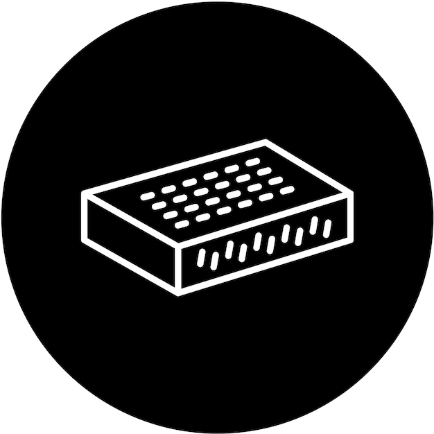 Diseño vectorial de estilo de icono de pan de maíz