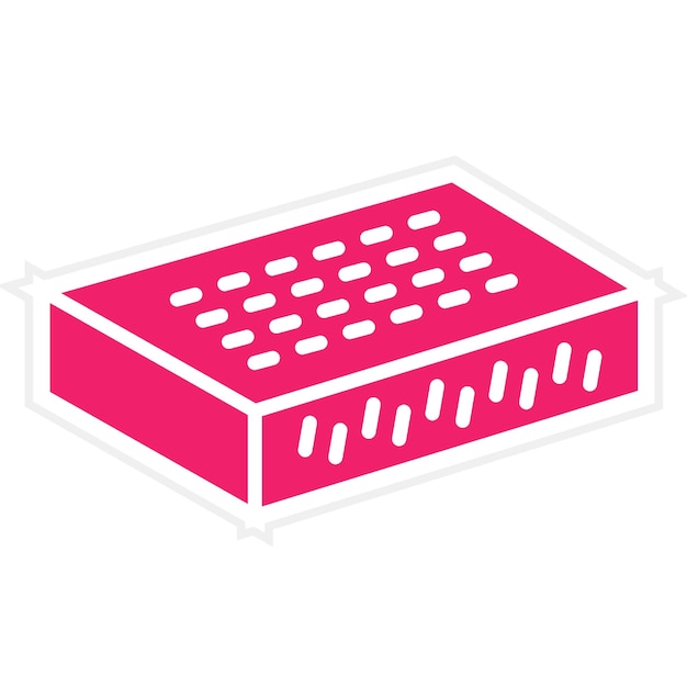 Diseño vectorial de estilo de icono de pan de maíz