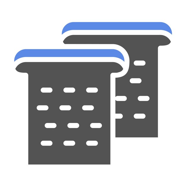 Diseño vectorial del estilo del icono del pan