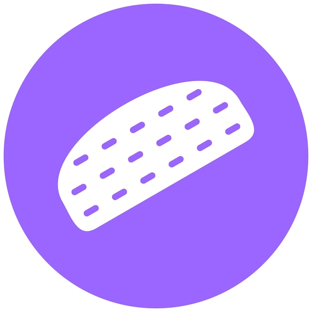 Diseño vectorial del estilo del icono del pan