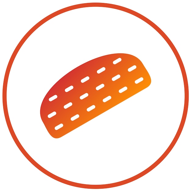 Diseño vectorial del estilo del icono del pan
