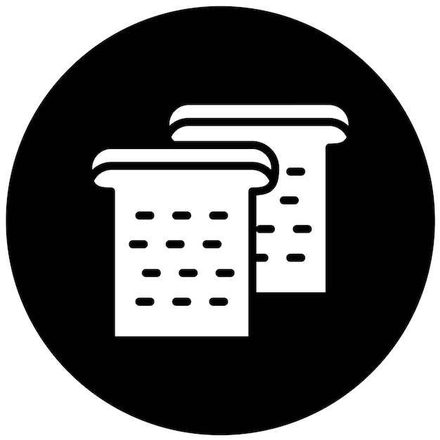 Diseño vectorial del estilo del icono del pan