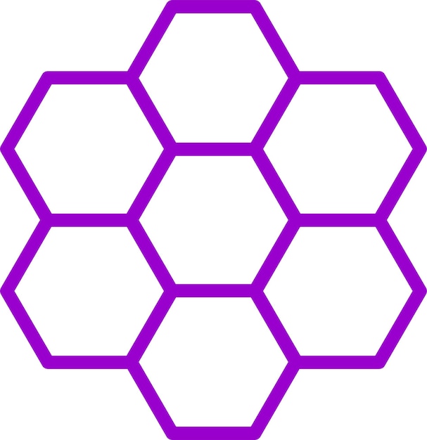 Diseño vectorial Estilo del icono del panal