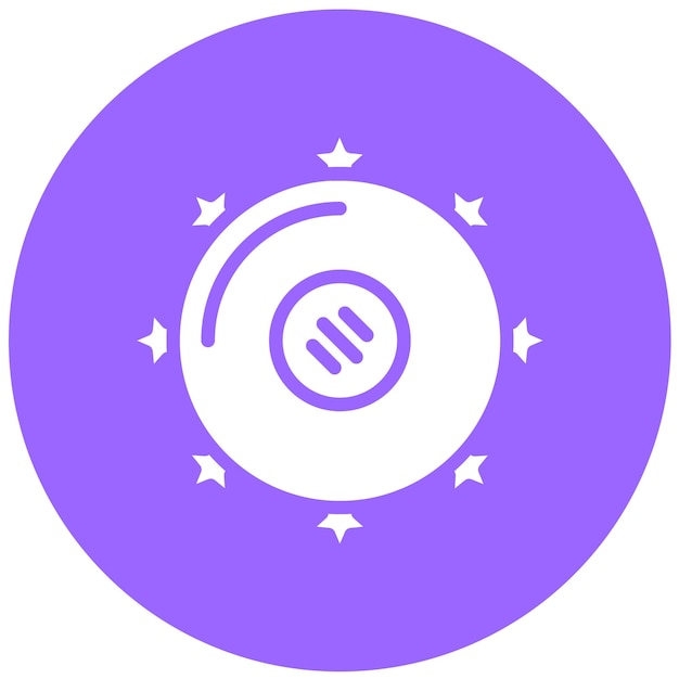 Diseño vectorial Estilo del icono de la pandereta