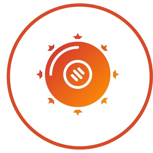 Diseño vectorial Estilo del icono de la pandereta