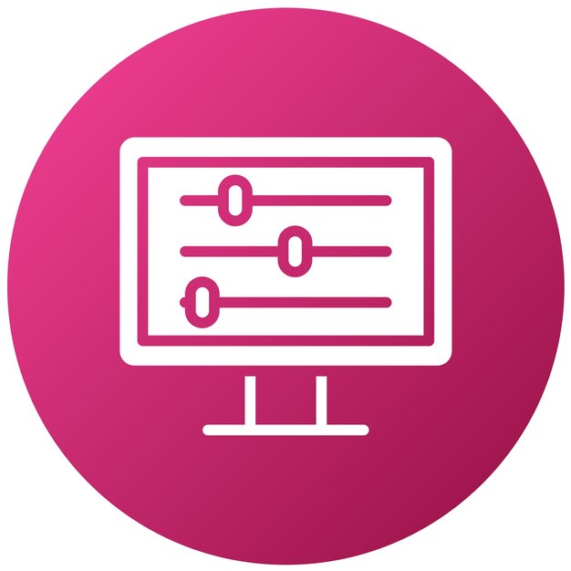 Diseño vectorial Estilo del icono del panel delantero