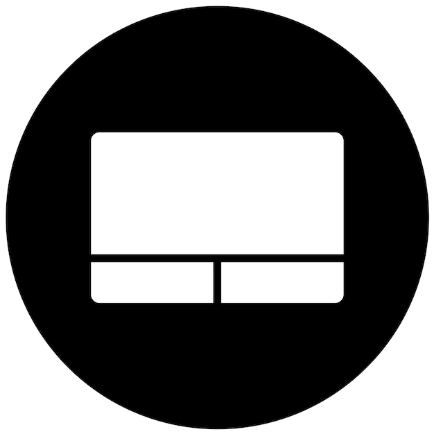 Diseño vectorial Estilo del icono del panel táctil