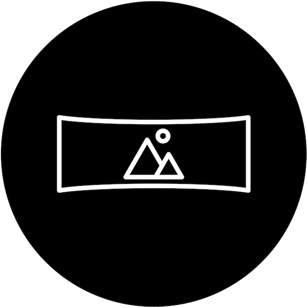 Diseño vectorial Estilo de icono panorámico