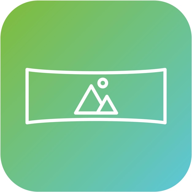 Diseño vectorial Estilo de icono panorámico