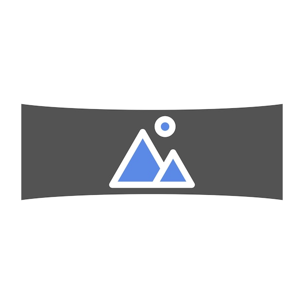 Diseño vectorial Estilo de icono panorámico
