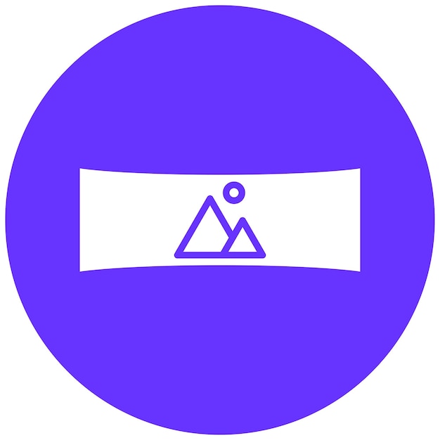 Diseño vectorial Estilo de icono panorámico